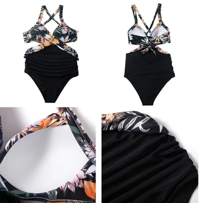 Floral Print Tummy Control Swimsuits - Image 6