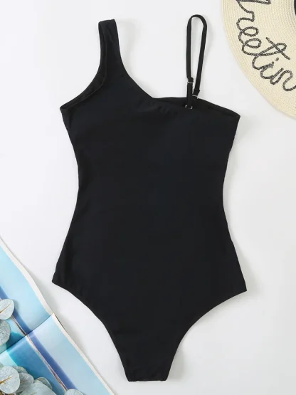 One-piece Mesh Tummy Control Swimsuit - Image 4