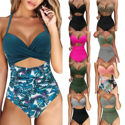 Front Cutout Tummy Control Swimsuits - Image 6