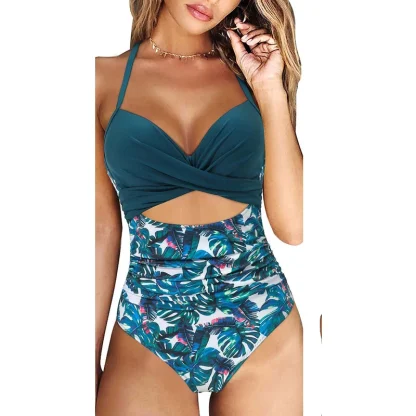 Front Cutout Tummy Control Swimsuits - Image 2