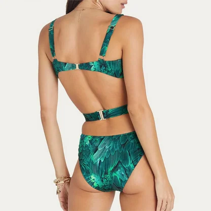 Cutout Tummy Control Swimsuit Set - Image 3