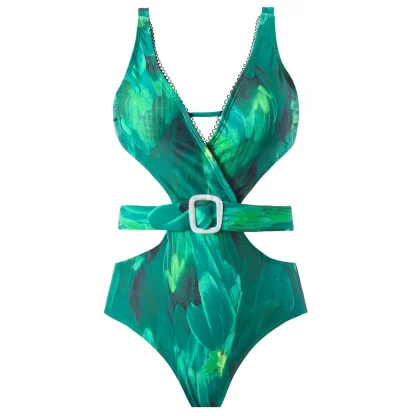 Cutout Tummy Control Swimsuit Set - Image 5