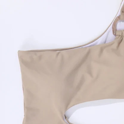 Cutout One-shoulder Tummy Control Swimsuit - Image 6