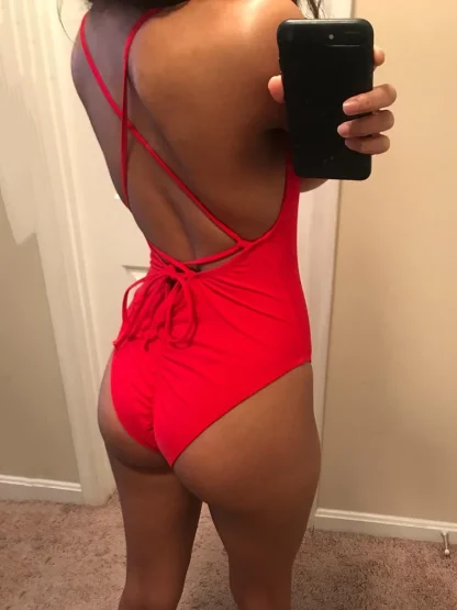 Backless Padded Tummy Control Swimsuits