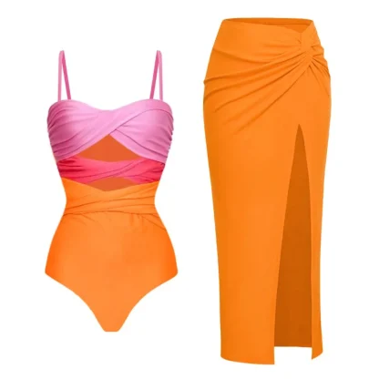 Front Cutout Tummy Control Swimsuit - Image 2