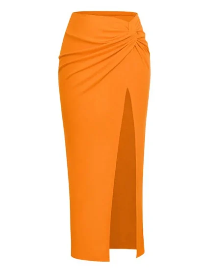Orange Tummy Control Swimsuit Set - Image 4