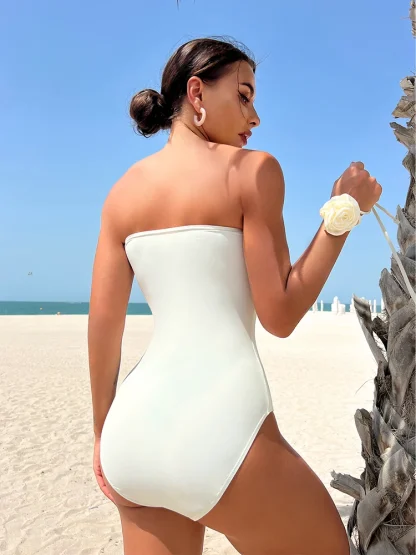 Versatile 3D Floral Tummy Control Swimsuit - Image 3