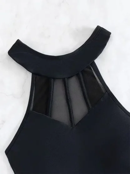 Sexy Mesh Tummy Control Swimsuit - Image 5