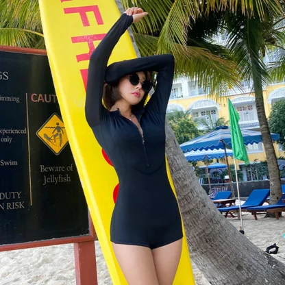 Rash Guard Tummy Control Swimsuit - Image 4