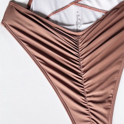 Criss Cross Tummy Control Swimsuit - Image 5