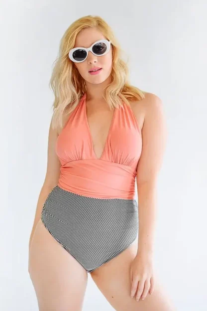 One Piece Halter Tummy Control Swimsuit - Image 7