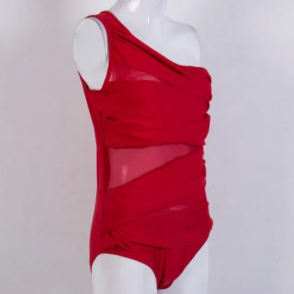 One-shoulder Tummy Control Swimsuits - Image 2