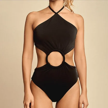 Sexy Cutout Tummy Control Swimsuit - Image 2