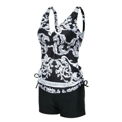V-neck Tummy Control Swimsuit Set - Image 4