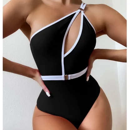 Sexy Keyhole Tummy Control Swimsuit - Image 3