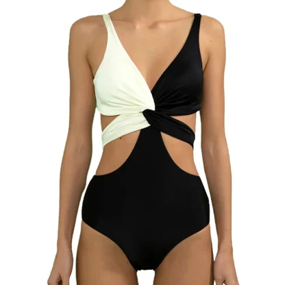 Sexy Cutout Tummy Control Swimsuit Set - Image 3
