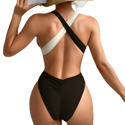 Criss Cross Tummy Control Swimsuit - Image 4
