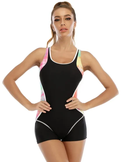 Boyleg Backless Tummy Control Swimsuit - Image 5