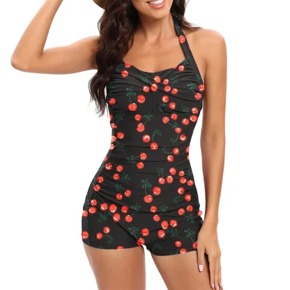 Halter Boyleg Tummy Control Swimsuits - Image 5
