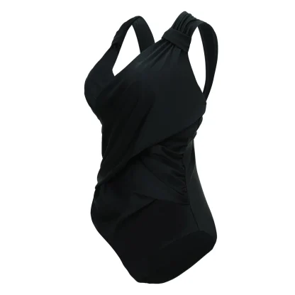 Plus Size Ruched Tummy Control Swimsuits - Image 2