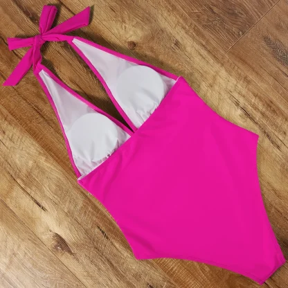 Leopard Halter Tummy Control Swimsuits - Image 5