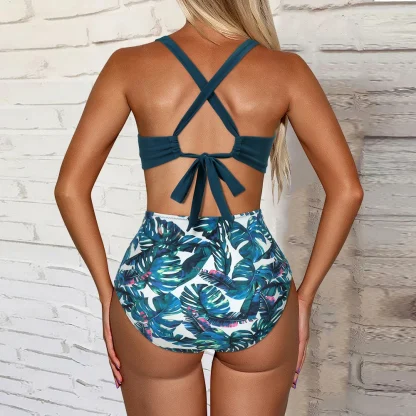 Printed Cutout Tummy Control Swimsuits - Image 2