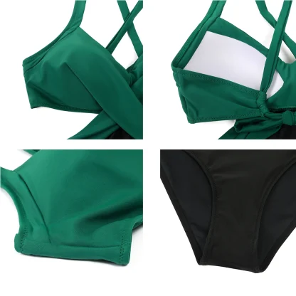 Printed Cutout Tummy Control Swimsuits - Image 5