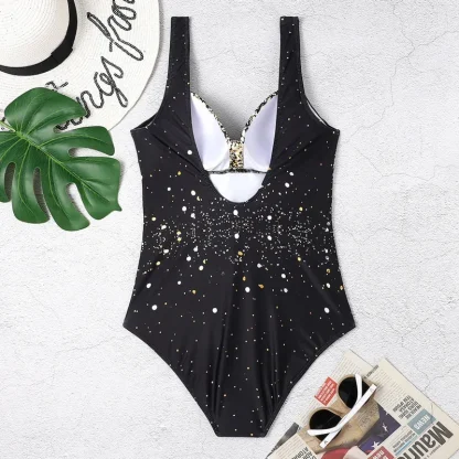 Printed Glitter Tummy Control Swimsuits - Image 3