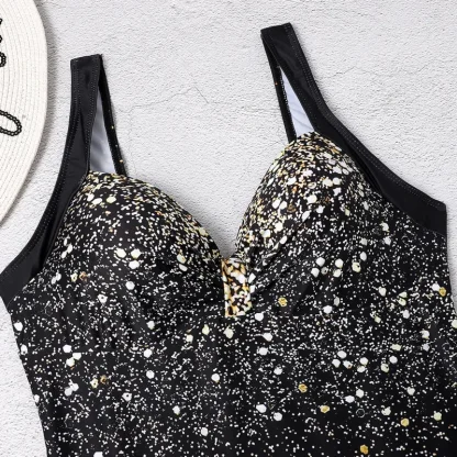 Printed Glitter Tummy Control Swimsuits - Image 4