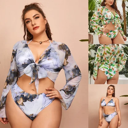 Sexy Plus Size Tummy Control Swimsuit - Image 6