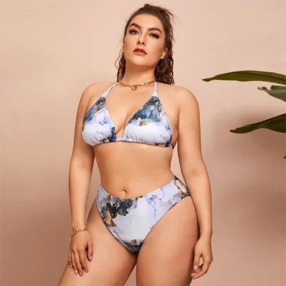 Sexy Plus Size Tummy Control Swimsuit - Image 3