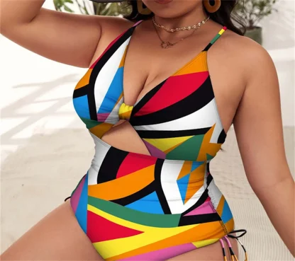 Sexy Plus Size Tummy Control Swimsuits - Image 2