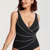 V-neck Lines Tummy Control Swimsuits - Image 3
