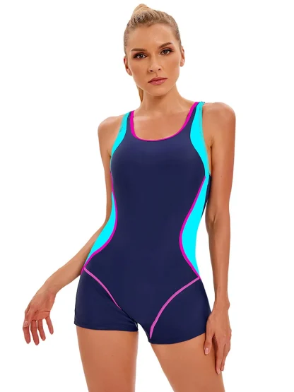 Boyleg Backless Tummy Control Swimsuit - Image 7