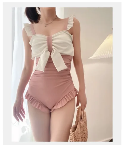 Cute Ruffle Tummy Control Swimsuits - Image 3