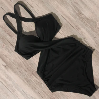 Printed Cutout Tummy Control Swimsuits - Image 3