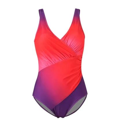 Gradient V-neck Tummy Control Swimsuits - Image 5