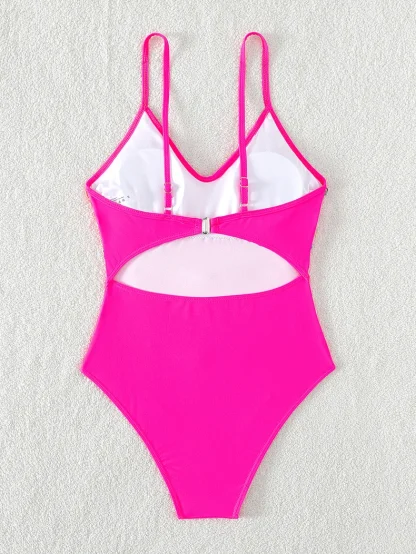 Colorful Tassel Tummy Control Swimsuit - Image 4