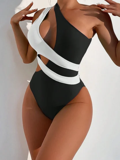 Irregular Tummy Control Swimsuits - Image 5