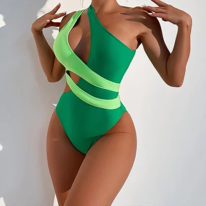 Irregular Tummy Control Swimsuits
