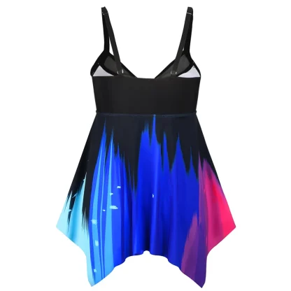 Chic Plus Size Tummy Control Swimdress - Image 5