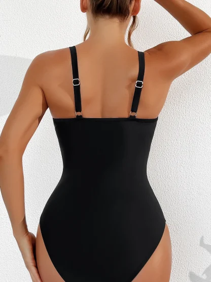 Mesh Panel Tummy Control Swimsuits - Image 3