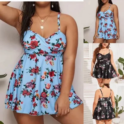 Sexy Floral Tummy Control Swimdresses - Image 6