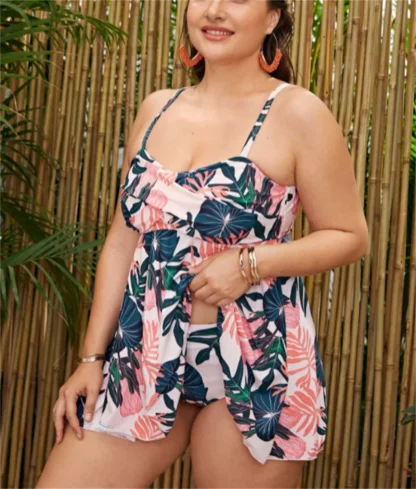 Sexy Floral Tummy Control Swimdresses - Image 5