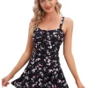 black-flower-printed