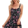 red-flower-printed