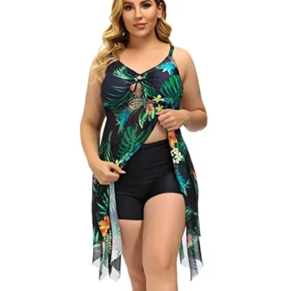 See-through Tummy Control Swimdress - Image 2