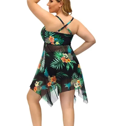 See-through Tummy Control Swimdress - Image 3