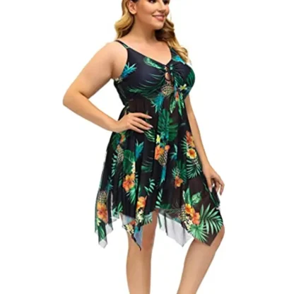 See-through Tummy Control Swimdress - Image 4