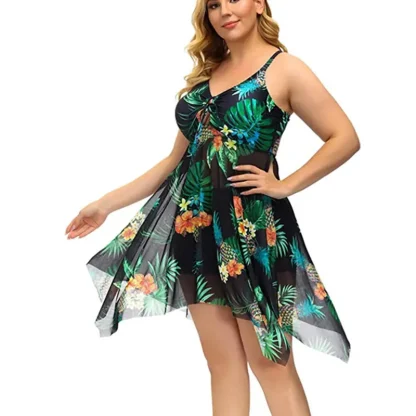 See-through Tummy Control Swimdress